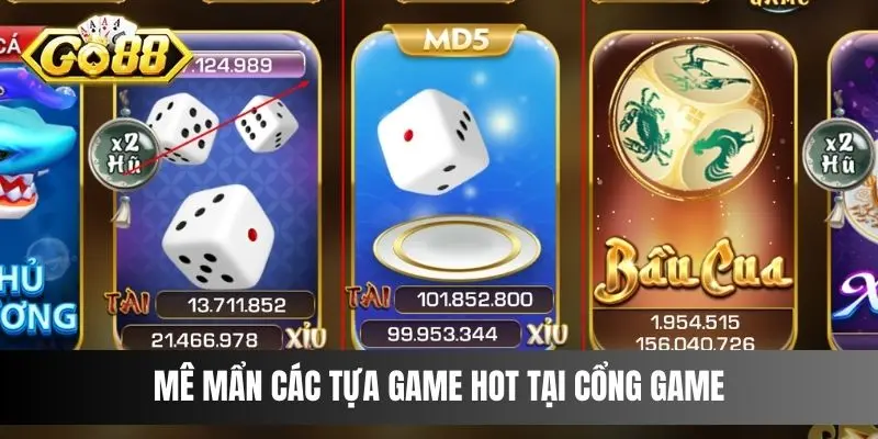 Mê mẩn các tựa game hot tại cổng game